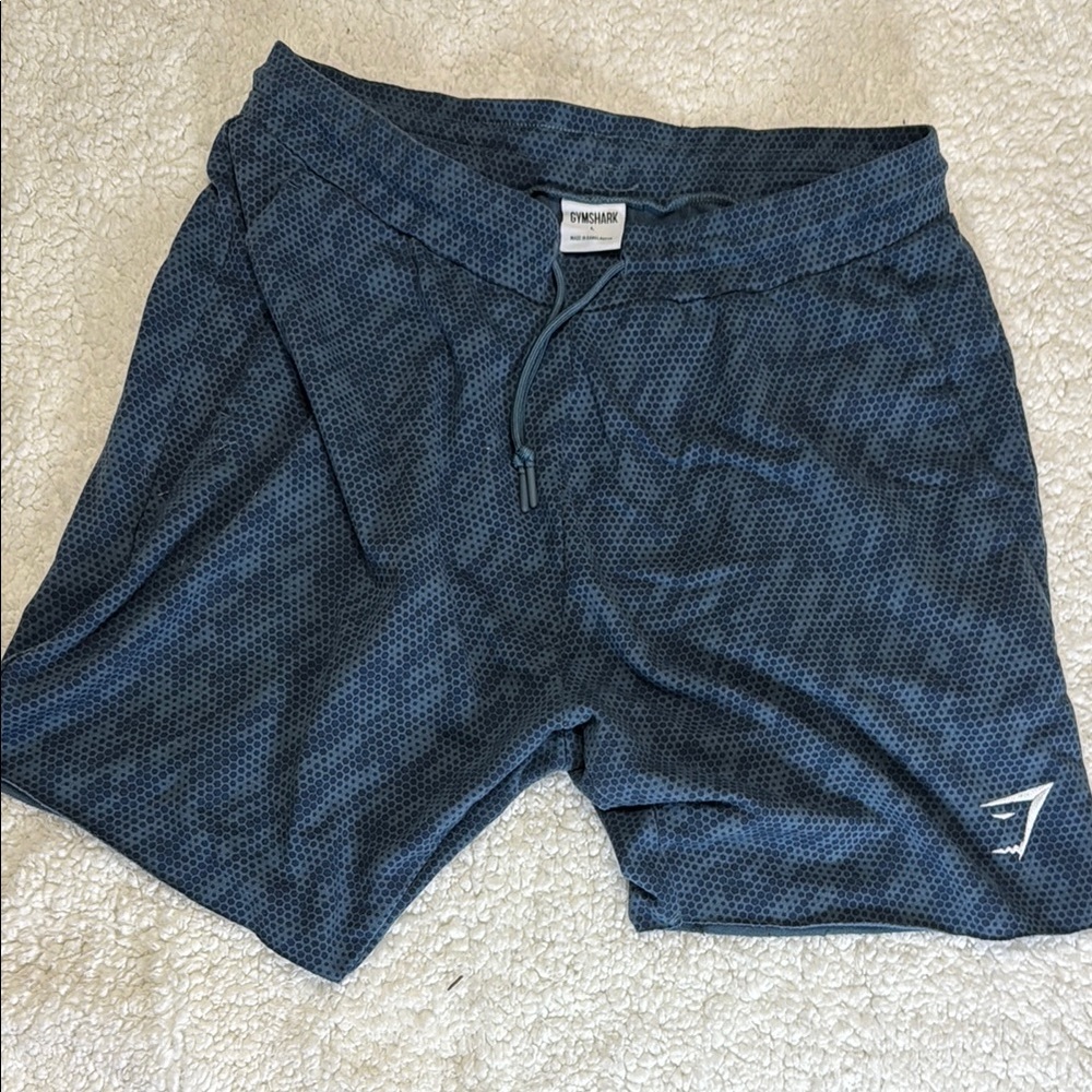 Gymshark Blue Athletic Shorts Moisture-Wicking Lightweight